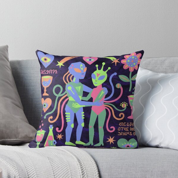 Item preview, Neon Psychedelic Alien Love Galactic Cipher designed and sold by zzz888.