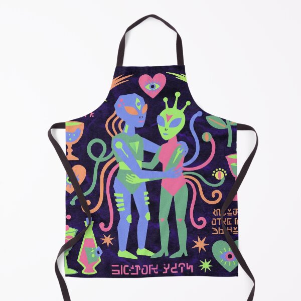 Artikelvorschau, Neon Psychedelic Alien Love Galactic Cipher entworfen und verkauft von zzz888.