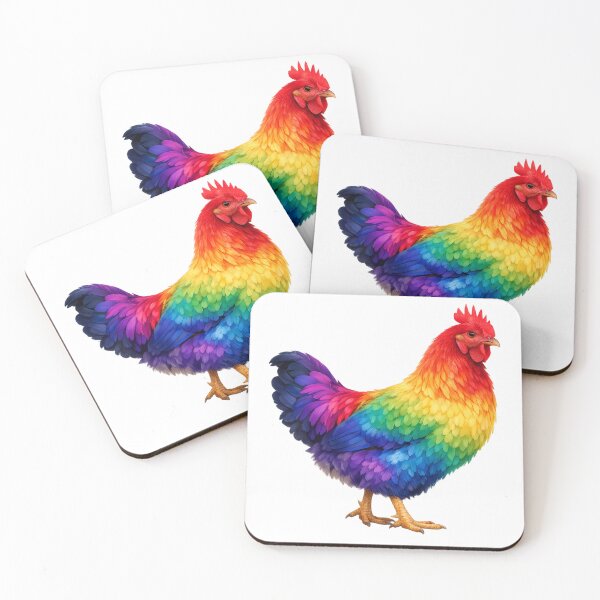 Item preview, Rainbow Chicken designed and sold by CasualChaos735.