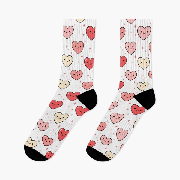 Item preview, Cute Kawaii Valentine Hearts Seamless Pattern designed and sold by FashioonTrends.