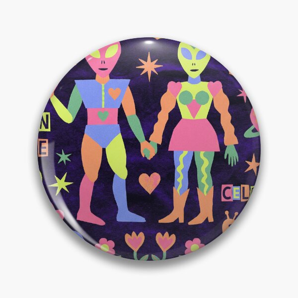 Item preview, Neon 90s Blacklight Alien Love Celebration designed and sold by zzz888.