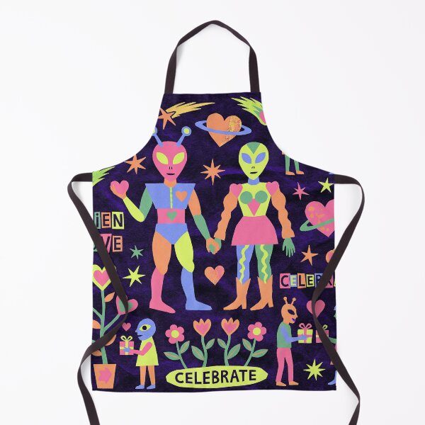 Item preview, Neon 90s Blacklight Alien Love Celebration designed and sold by zzz888.