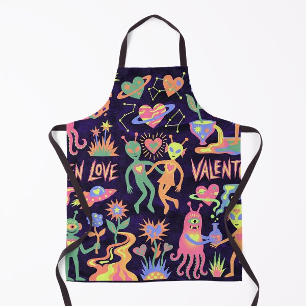 Item preview, Neon Psychedelic Alien Love Valentine Blacklight Aesthetic designed and sold by zzz888.
