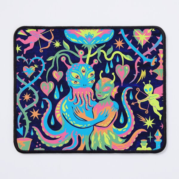 Item preview, Neon Psychedelic Alien Love Cosmic Roots designed and sold by zzz888.