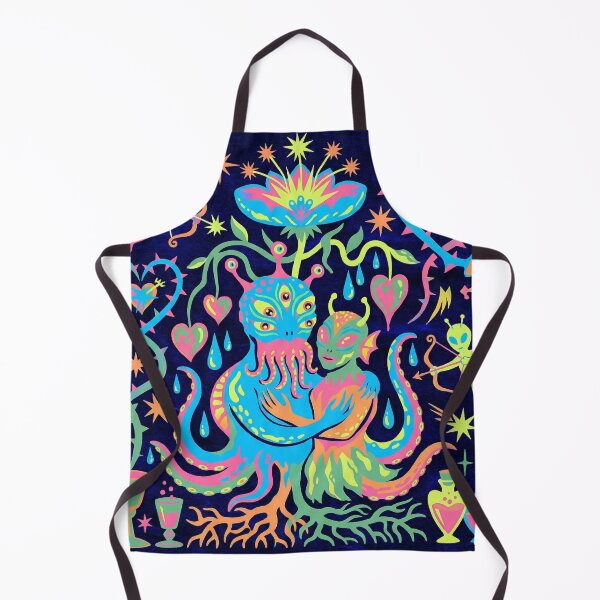 Item preview, Neon Psychedelic Alien Love Cosmic Roots designed and sold by zzz888.