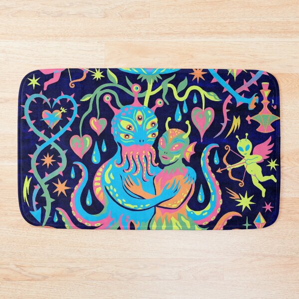Item preview, Neon Psychedelic Alien Love Cosmic Roots designed and sold by zzz888.