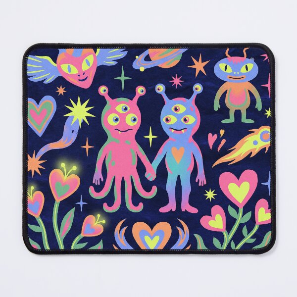Item preview, Neon Psychedelic Alien Love Cosmic Montage designed and sold by zzz888.