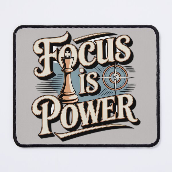 Item preview, Focus Is Power – Performance Mindset Typography by Clearmindshift designed and sold by clearmindshift.