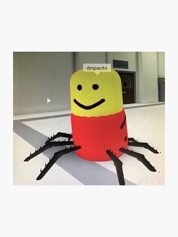 Despacito Roblox Spider Sticker Sticker By Tired Redbubble