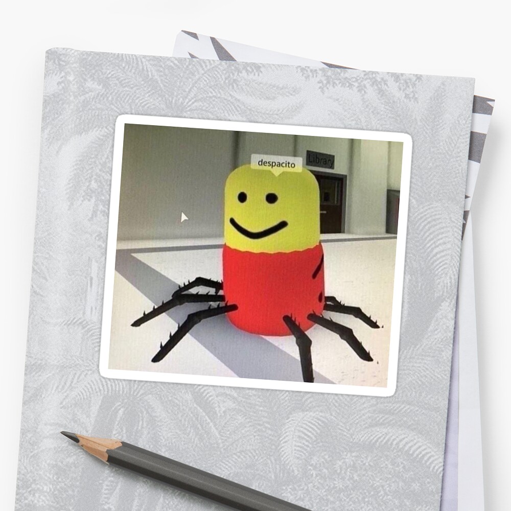 Despacito Roblox Spider Sticker Sticker - 