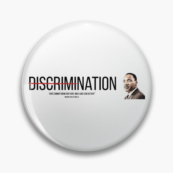 Item preview, Anti Discrimination with MLK quote Sticker designed and sold by Street Times.