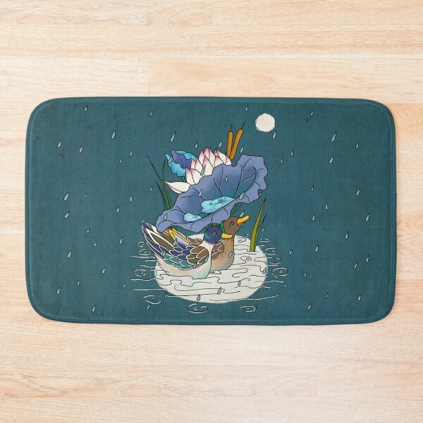 Item preview, Mallard Ducks in the Night Rain  designed and sold by QamarART Paintings.