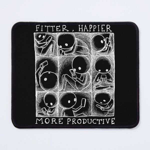 Item preview, Fitter, Happier More Productive - Illustrated lyrics  designed and sold by bangart.
