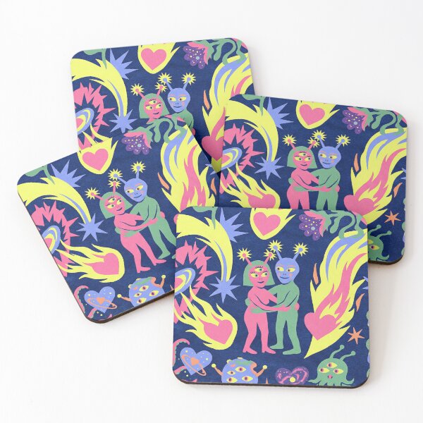 Item preview, Neon Psychedelic Alien Love Cosmic Chaos Montage designed and sold by zzz888.