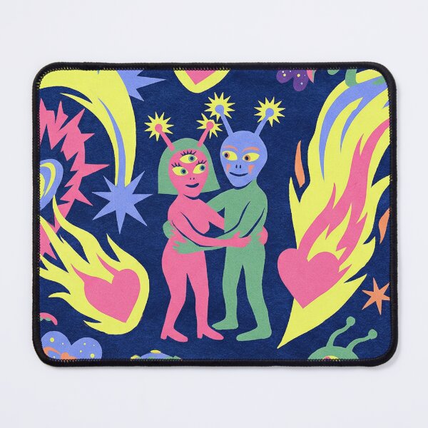 Item preview, Neon Psychedelic Alien Love Cosmic Chaos Montage designed and sold by zzz888.