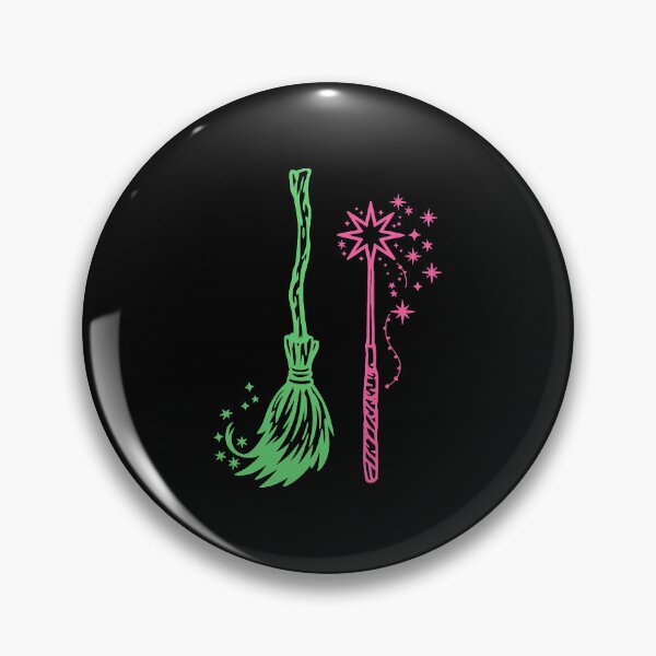 Item preview, Wicked Magical Wand And Broom Symbol designed and sold by Charliiiiii123.