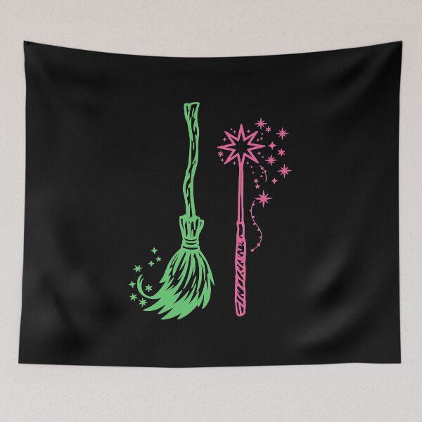 Item preview, Wicked Magical Wand And Broom Symbol designed and sold by Charliiiiii123.