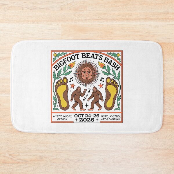 Item preview, Bigfoot Beats Bash Vintage Music Festival Poster designed and sold by zzz888.