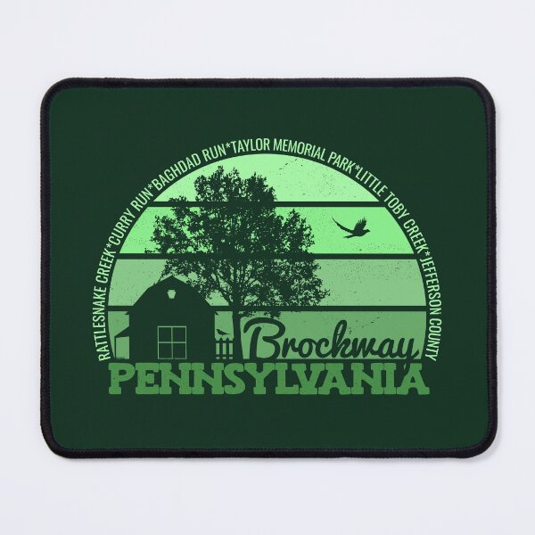 Item preview, Brockway Pennsylvania Sunset Retro Vintage Local Pride Logo designed and sold by CRHPOD20.