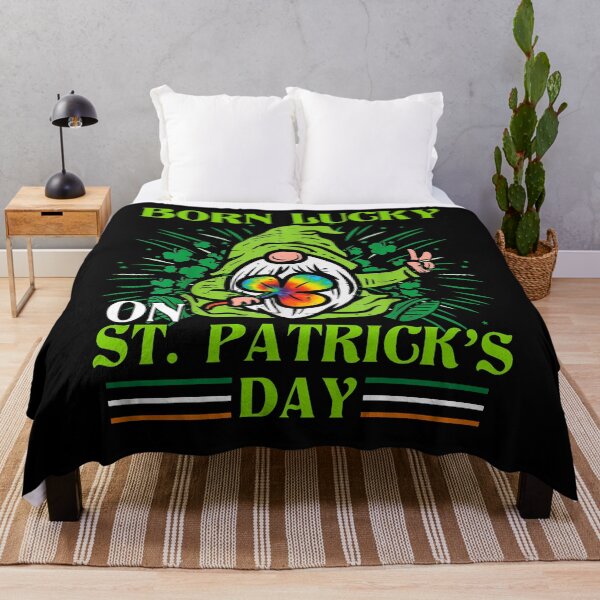 Item preview, Born Lucky Saint Patrick Day Gnome designed and sold by BernoNickel.