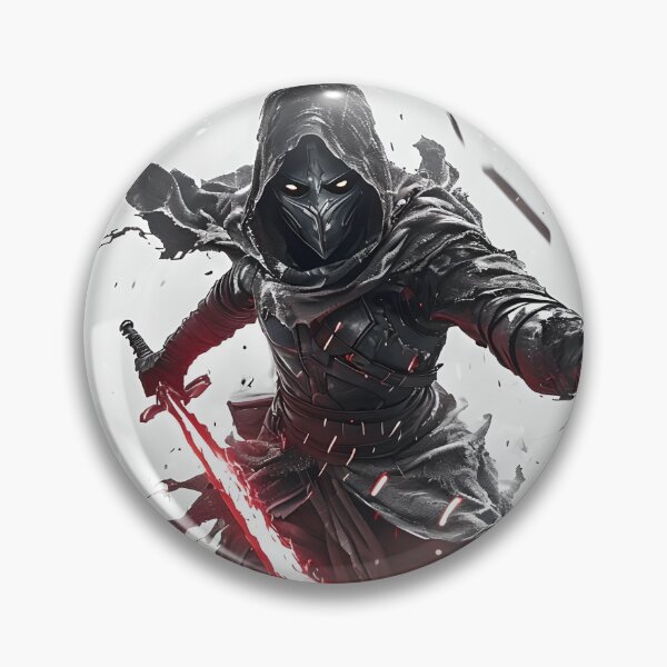 Item preview, Dark Sci-Fi Warrior Energy Blade Print - Cinematic Futuristic Design | Matte Vertical Wall Art for Gamers & Sci-Fi Fans designed and sold by ShopAyejaeys.
