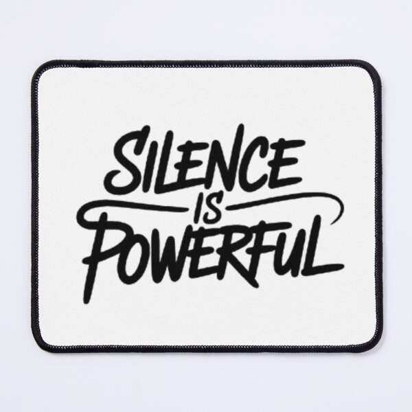 Item preview, Silence Is Powerful – Minimal Mindset Typography Streetwear Design designed and sold by NewUSShop.