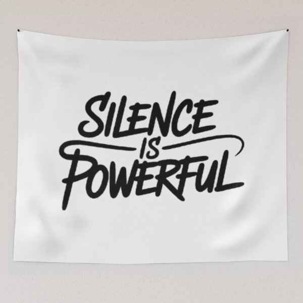 Item preview, Silence Is Powerful – Minimal Mindset Typography Streetwear Design designed and sold by NewUSShop.