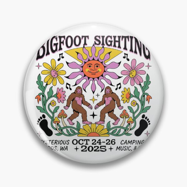 Item preview, Bigfoot Sighting Vintage 2025 Music Festival Art designed and sold by zzz888.