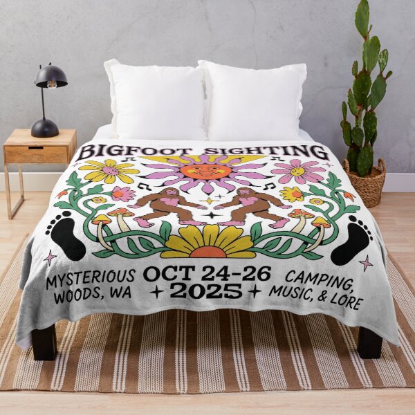 Item preview, Bigfoot Sighting Vintage 2025 Music Festival Art designed and sold by zzz888.