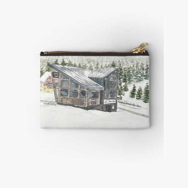 Item preview, Pec Pod Sněžkou Bullbar – Czech Ski Bar Winter Watercolour designed and sold by ArtwithKellie.