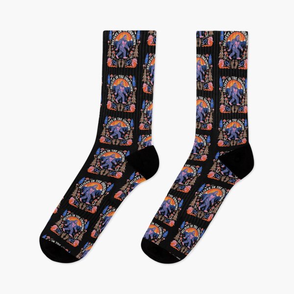 Item preview, Believe In The Unknown Psychedelic Bigfoot Folk Art designed and sold by zzz888.