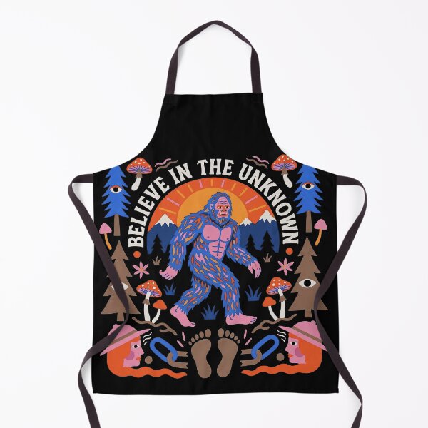 Item preview, Believe In The Unknown Psychedelic Bigfoot Folk Art designed and sold by zzz888.