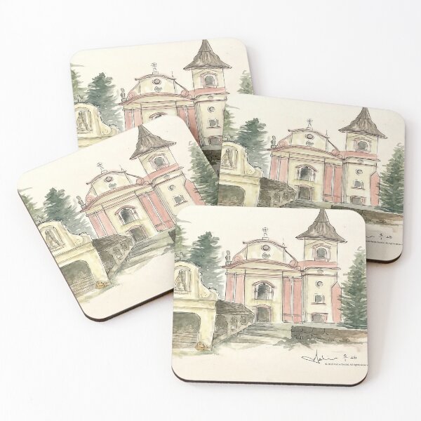 Item preview, Nová Paka Kostel – Czech Church Watercolour Illustration designed and sold by ArtwithKellie.