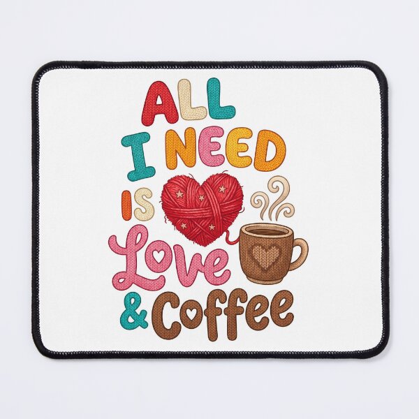 Item preview, All I Need Is Love and Coffee Cute Coffee Lover Illustration designed and sold by Lulunza.