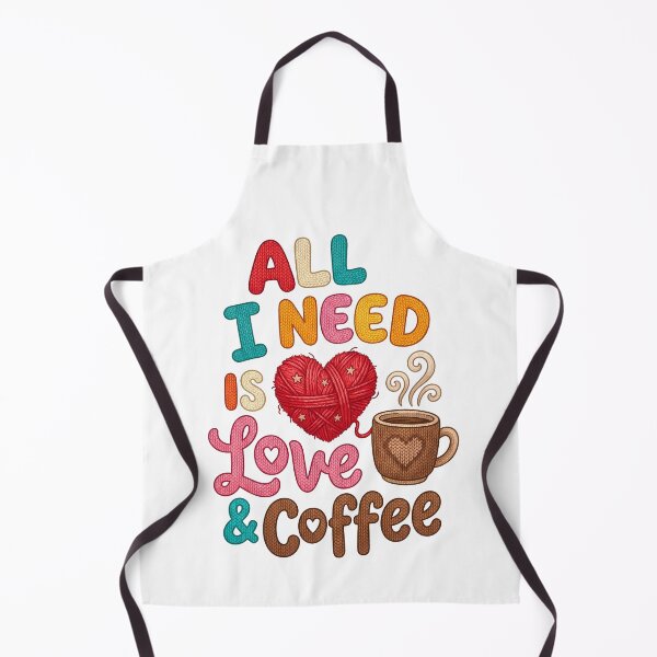 Item preview, All I Need Is Love and Coffee Cute Coffee Lover Illustration designed and sold by Lulunza.