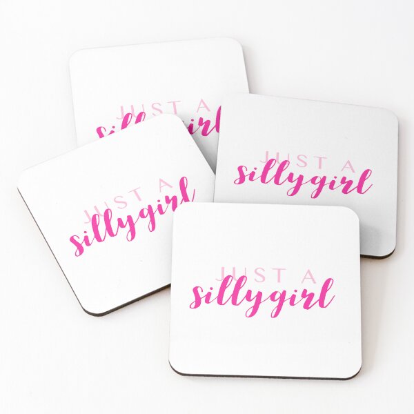 Item preview, Just a Silly Girl Hot Pink  designed and sold by Stickers by @molllyclare.