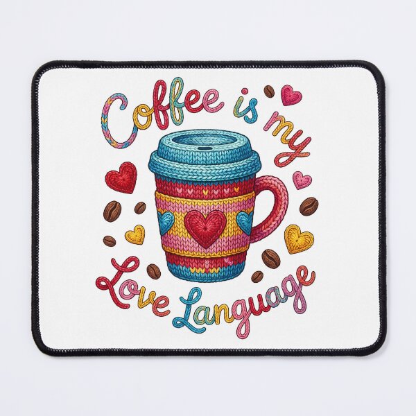 Item preview, Coffee Is My Love Language Cute Coffee Lover Art designed and sold by Lulunza.