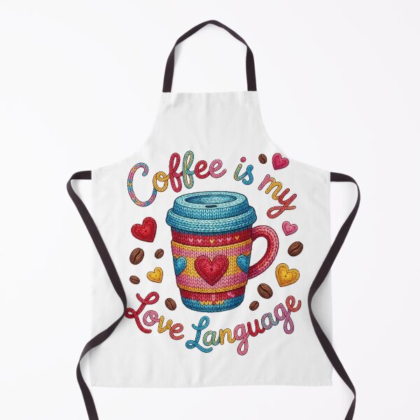 Item preview, Coffee Is My Love Language Cute Coffee Lover Art designed and sold by Lulunza.