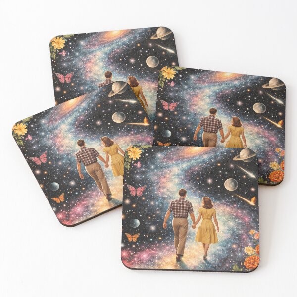 Item preview, A Walk Through the Galaxy – Romantic Space Collage designed and sold by Mauswohn.