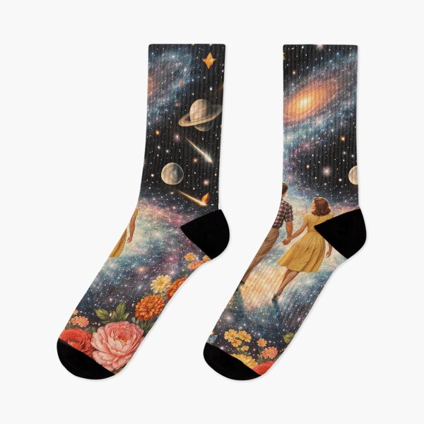 Item preview, A Walk Through the Galaxy – Romantic Space Collage designed and sold by Mauswohn.