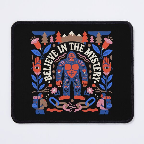 Item preview, Believe In The Mystery Psychedelic Bigfoot Folk Art designed and sold by zzz888.