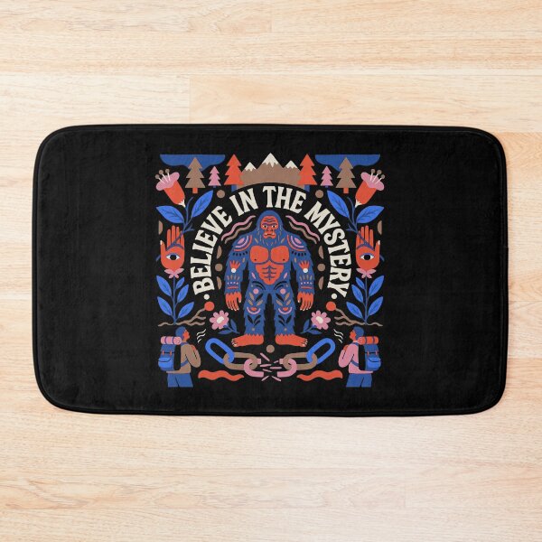 Item preview, Believe In The Mystery Psychedelic Bigfoot Folk Art designed and sold by zzz888.
