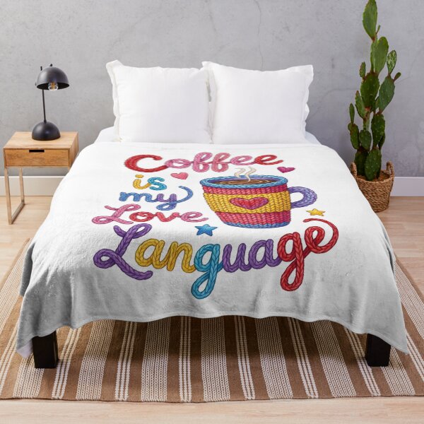 Item preview, Coffee Is My Love Language Cozy Coffee Illustration designed and sold by Lulunza.