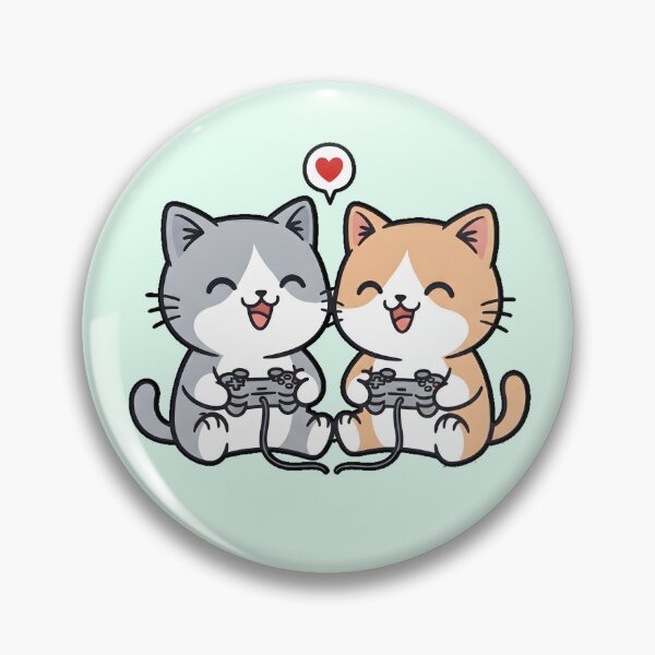 Item preview, Cute Couple Cats Gaming designed and sold by CuteKats.