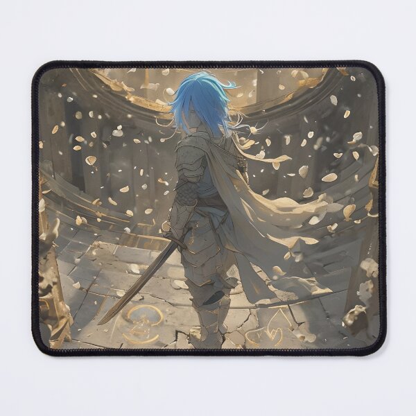 Item preview, The Memory That Remembers You Back - Emotional Fantasy Art Print | Anime-Inspired Surreal Cathedral Hero Design designed and sold by ShopAyejaeys.