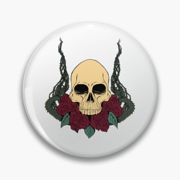 Item preview, Skull An Roses Flat designed and sold by studiosvgcom.