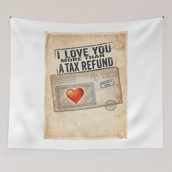 Item preview, Accountant Valentine Tax Refund Humor CPA Gift designed and sold by FiscalFashions.