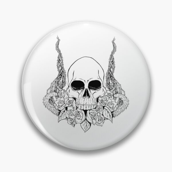 Item preview, Skull An Roses Transparency designed and sold by studiosvgcom.