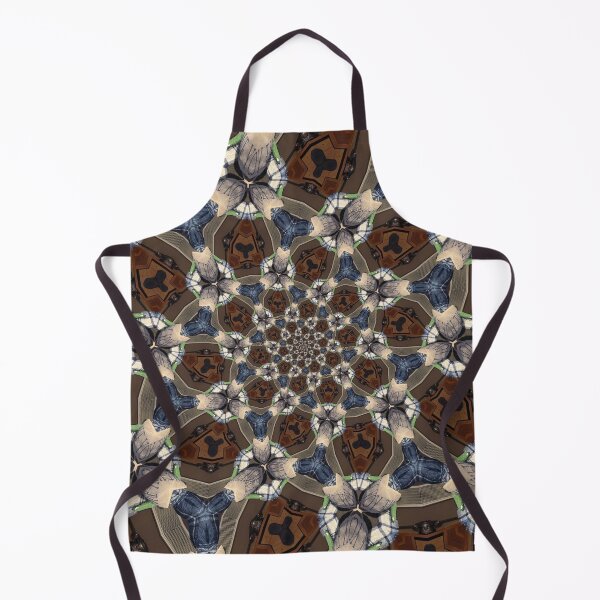 Item preview, Cellular Spiral - Brown, Cream, Blue, Grey & Black designed and sold by Gigi Paquette.