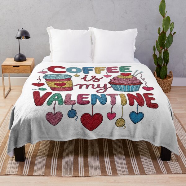 Item preview, Coffee Is My Valentine Cozy Coffee Mug Illustration designed and sold by Lulunza.